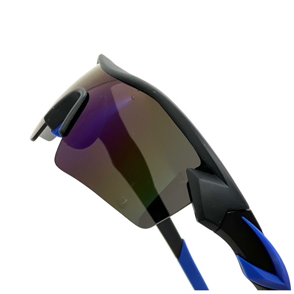 Sport Sunglasses Cycling Running Fishing Golf UV Protection‎ Black Blue Driving - Picture 1 of 8
